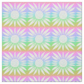 Zonnebloemen Rainbow Tegel Pattern Stof (Swatch)