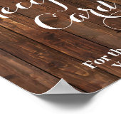 Zonnebloemen Receptkaart Bruidsdouche Bord Poster (Hoek)