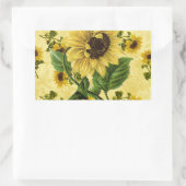  zonnebloemen rechthoekige sticker (Tas)