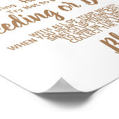 Zonnebloemen Ring op Vrijgezellenfeest Game Sign Poster (Hoek)