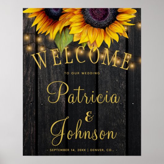 Zonnebloemen, ritssluiting voor herdenkingsfeest poster (Voorkant)