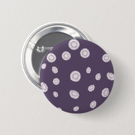 Zonnebloemen Ronde Button 5,7 Cm (Voorkant /achterkant)