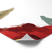 zonnebloemen rood floreel welkomstteken poster (Hoek)