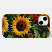Zonnebloemen Rood Sinaasappel Geel Van Gogh Case-Mate iPhone Case (Achterkant (horizontaal))