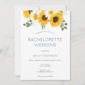 Zonnebloemen Route Bachelorette Party Weekend Kaart (Voorkant)