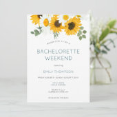 Zonnebloemen Route Bachelorette Party Weekend Kaart (Staand voorkant)