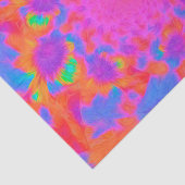 Zonnebloemen Roze Oranje Abstracte Florence Tissuepapier (Detail)