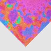 Zonnebloemen Roze Oranje Abstracte Florence Tissuepapier (Detail)