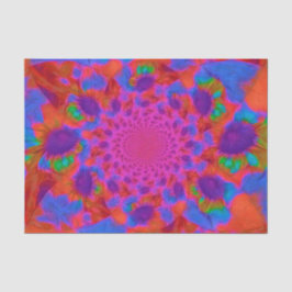 Zonnebloemen Roze Paarse Oranje Florence Art Tissuepapier