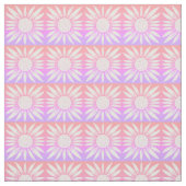 Zonnebloemen Roze Tegel Patroon Stof (Swatch)