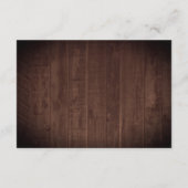 Zonnebloemen Rozen Eucalyptus Hout Trouwreceptie Informatiekaartje (Achterkant)