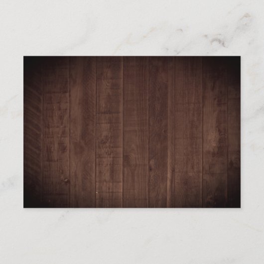 Zonnebloemen Rozen Eucalyptus Hout Trouwreceptie Informatiekaartje (Achterkant)