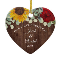 Zonnebloemen Rozen Landelijk Ons Eerste Kerstfeest