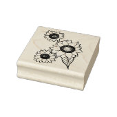 Zonnebloemen Rubberstempel (Stempel)