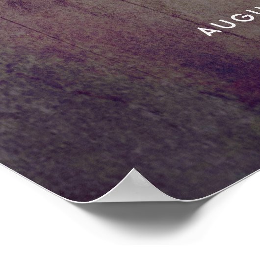 Zonnebloemen Rustic Country Fall Wedding Sign Poster (Hoek)