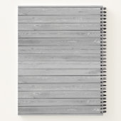 Zonnebloemen Rustic | Recept voor gezinsmonogram Notitieboek (Achterkant)