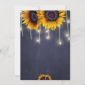 Zonnebloemen rustiek bloemenchique zoet zestien kaart (Achterkant)