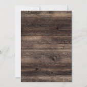 Zonnebloemen rustiek hout land 50e verjaardag kaart (Achterkant)