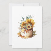 Zonnebloemen Rustiek Verjaardagsfeest voor Haar 60 Kaart (Achterkant)