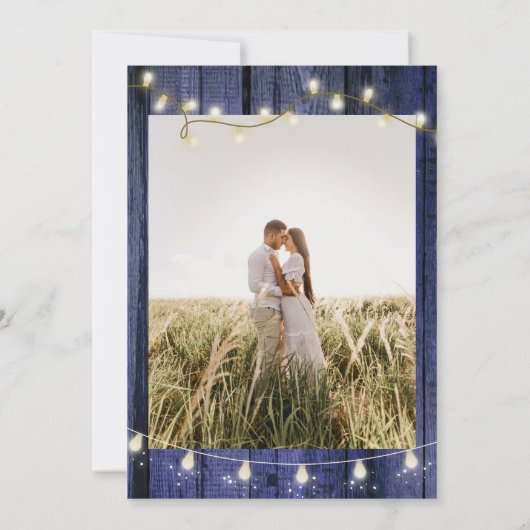 Zonnebloemen Rustieke Bloemen Huwelijksuitnodiging Kaart (Achterkant)