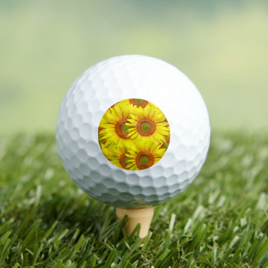 Zonnebloemen Rustieke Bloemige Zomer Gele Bruiloft Golfballen (Insitu Shirt)