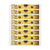 Zonnebloemen rustieke jute wrap rond uitnodigen la adreslabel wikkel (Vel)