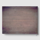 Zonnebloemen rustieke land herfst bruiloft gastenboek (Achterkant)