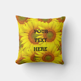 Zonnebloemen Rustige Floral Summer Yellow Weddings Kussen