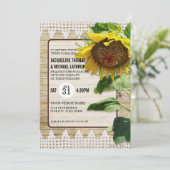 Zonnebloemen Rustige Houtbijenkast Kaart (Staand voorkant)