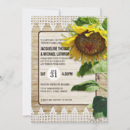 Zonnebloemen  Rustige Houtbijenkast Kaart