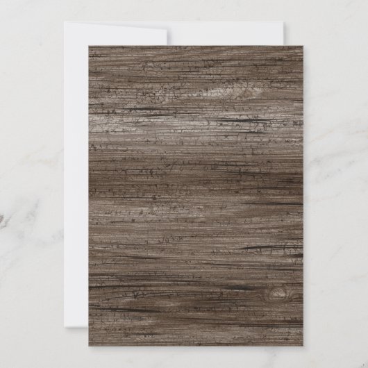 Zonnebloemen Rustisch Hood String Licht Housewarmi Kaart (Achterkant)