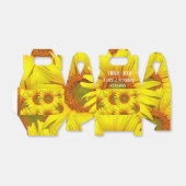 Zonnebloemen Rustisch Land Floral Summer Yellow Bedankdoosjes (Uitgevouwen)