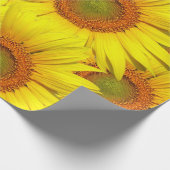 Zonnebloemen Rustisch Land Floral Summer Yellow Cadeaupapier (Hoek)