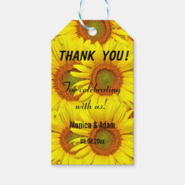 Zonnebloemen Rustisch Land Floral Summer Yellow Gi Cadeaulabel