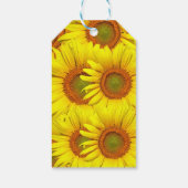 Zonnebloemen Rustisch Land Floral Summer Yellow Gi Cadeaulabel (Achterkant)