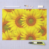 Zonnebloemen Rustisch Land Floral Summer Yellow Tissuepapier (Craft)