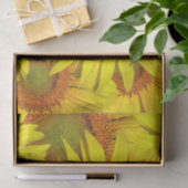 Zonnebloemen Rustisch Land Floral Summer Yellow Tissuepapier (Geschenk)