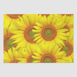 Zonnebloemen Rustisch Land Floral Summer Yellow Tissuepapier