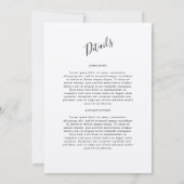 Zonnebloemen schetsen Rustisch kraftpapier bruilof Kaart (Achterkant)