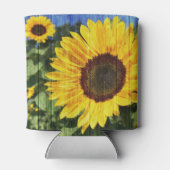 Zonnebloemen Schilderd hek Blikjeskoeler (Achterkant)