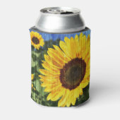 Zonnebloemen Schilderd hek Blikjeskoeler (Blikje Achterkant)