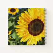 Zonnebloemen Schilderd hek Notitieboek (Achterkant)