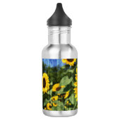 Zonnebloemen Schilderd hek Waterfles (Links)