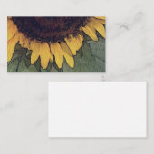 Zonnebloemen, Schilderij, Plant, Reiki, Visitekaar Visitekaartje (Voorkant / Achterkant)