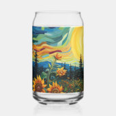 Zonnebloemen Schilderij Van Gogh Blikvorm Glas (Voorkant)