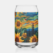 Zonnebloemen Schilderij Van Gogh Blikvorm Glas (Rechts)