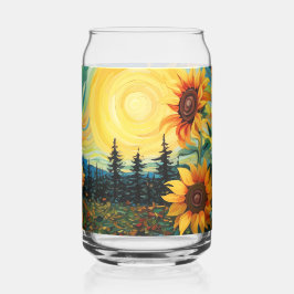 Zonnebloemen Schilderij Van Gogh Blikvorm Glas