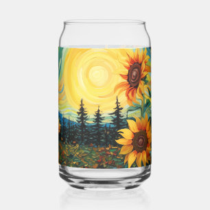 Zonnebloemen Schilderij Van Gogh Blikvorm Glas