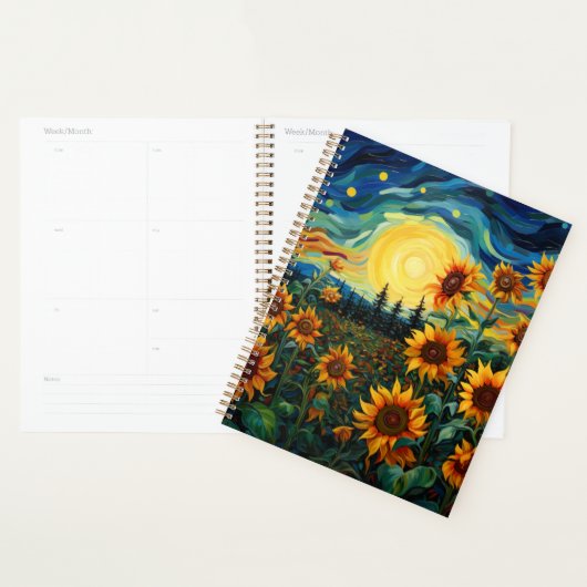 Zonnebloemen Schilderij Van Gogh Planner (Display)
