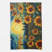 Zonnebloemen Schilderij Van Gogh Theedoek (Verticaal)